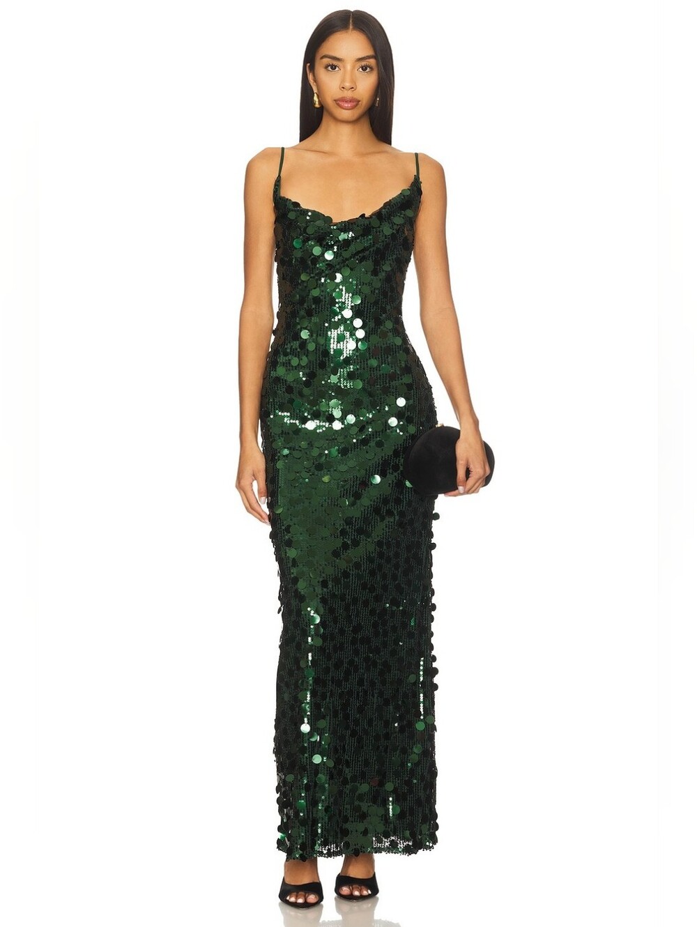 NWT $92 MORE TO COME Winifred Maxi Dress in Emerald XS